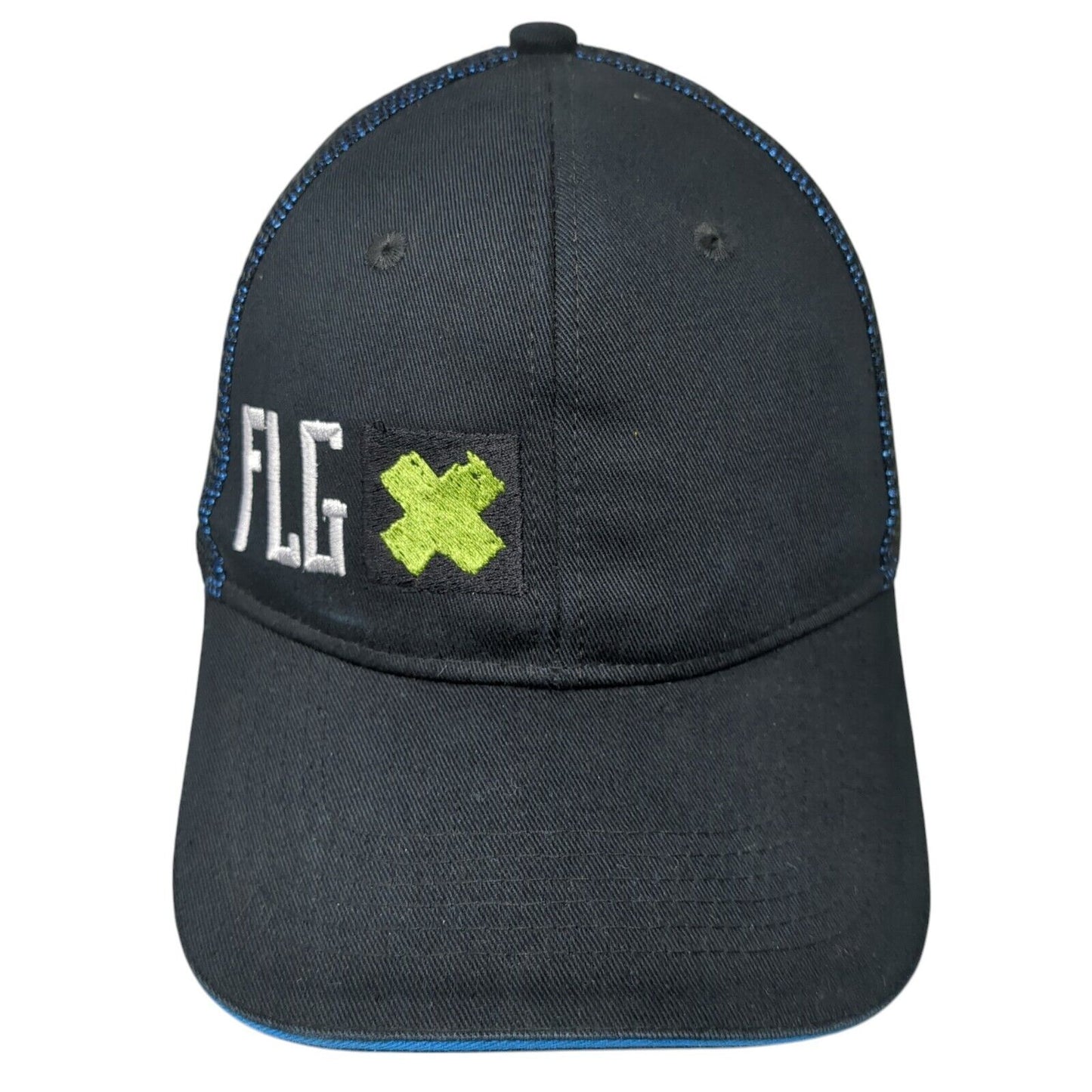 FLG X Snapback Trucker Hat Multicolor OS Adjustable Mesh Back Port Authority