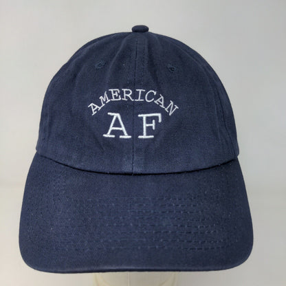 Spencer's Gifts Men's Slideback Hat Blue Size OSFM Embroidered American AF Logo