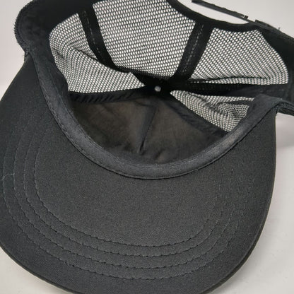 Rip Curl Trucker Hat Black One Size Mesh Snapback Surf Graphic Patch Beach Sun