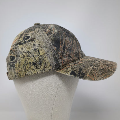 Mossy Oak Baseball Cap Brown One Size Camo Pattern Strapback Hunting Outdoor Hat