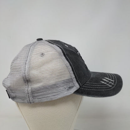 The Frigid Frog Men's Strapback Mesh Back Hat Gray OSFA Embroidered Logo