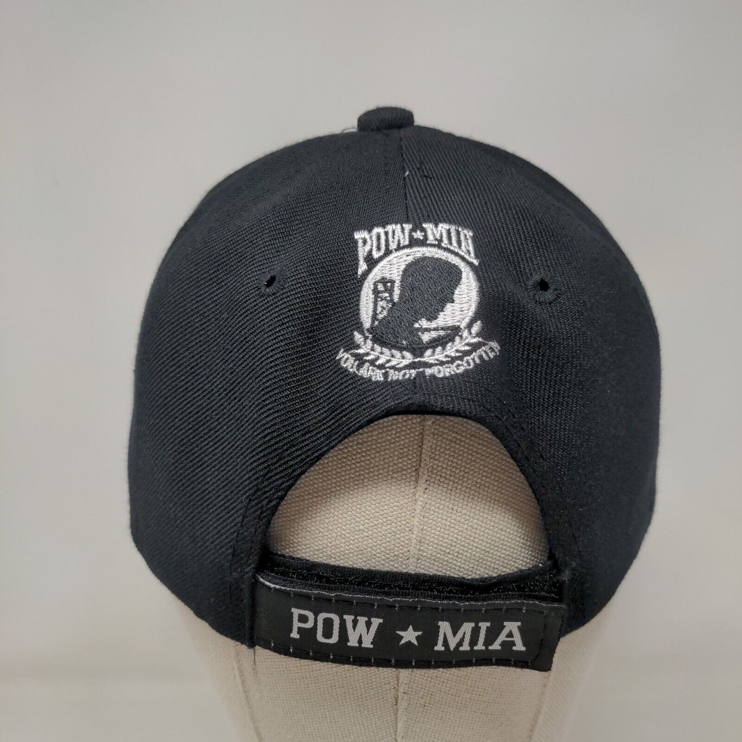 Pow Mia You Are Not Forgotten Strapback Hat Black One Size Embroidered