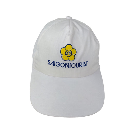 Saigon Tourist Vietnam Strapback Hat White Graphic Logo Flower