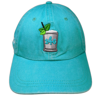 Ahead Kentucky Derby 146 Mint Julep Hat Blue Baseball Cap One Size Strapback