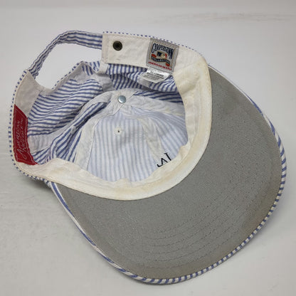 American Needle LA Dodgers MLB Baseball Cap Blue White One Size Seersucker Hat