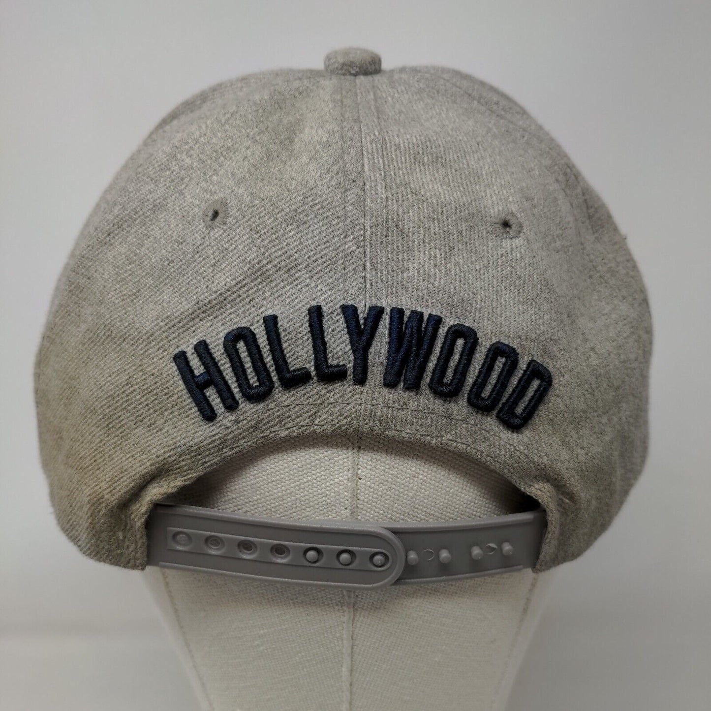 California Hollywood The Golden State License Plate Snapback Hat Gray One Size
