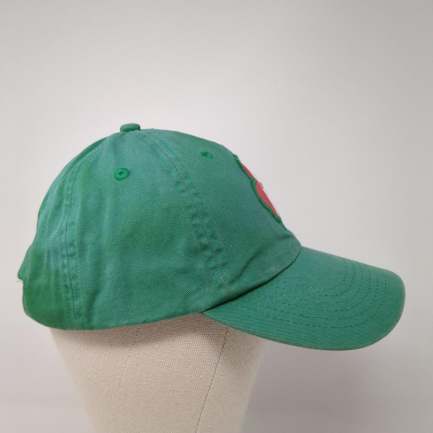 Clover Logo Patch Slideback Hat Green One Size Adjustable 6 Panel
