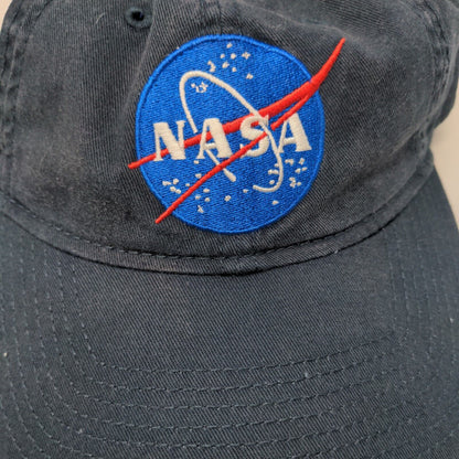 NASA Strapback Hat Blue One Size Adjustable Embroidered 6 Panel H3 Headwear