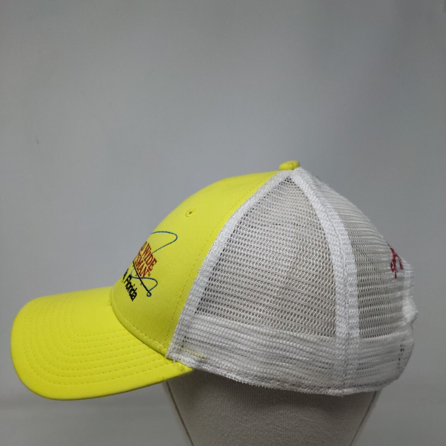 World Wide Sportsman Fish Snapback Mesh Back Trucker Hat Yellow One Size