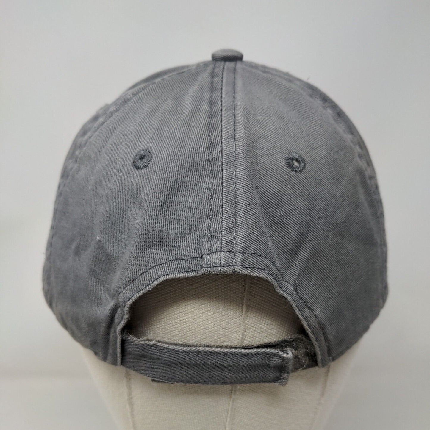 Oak Street Health Strapback Hat Gray One Size Embroidered Port & Company