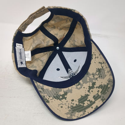 Dallas Cowboys NFL Authentic One Size Blue Digital Camo Strapback Hat Star Logo