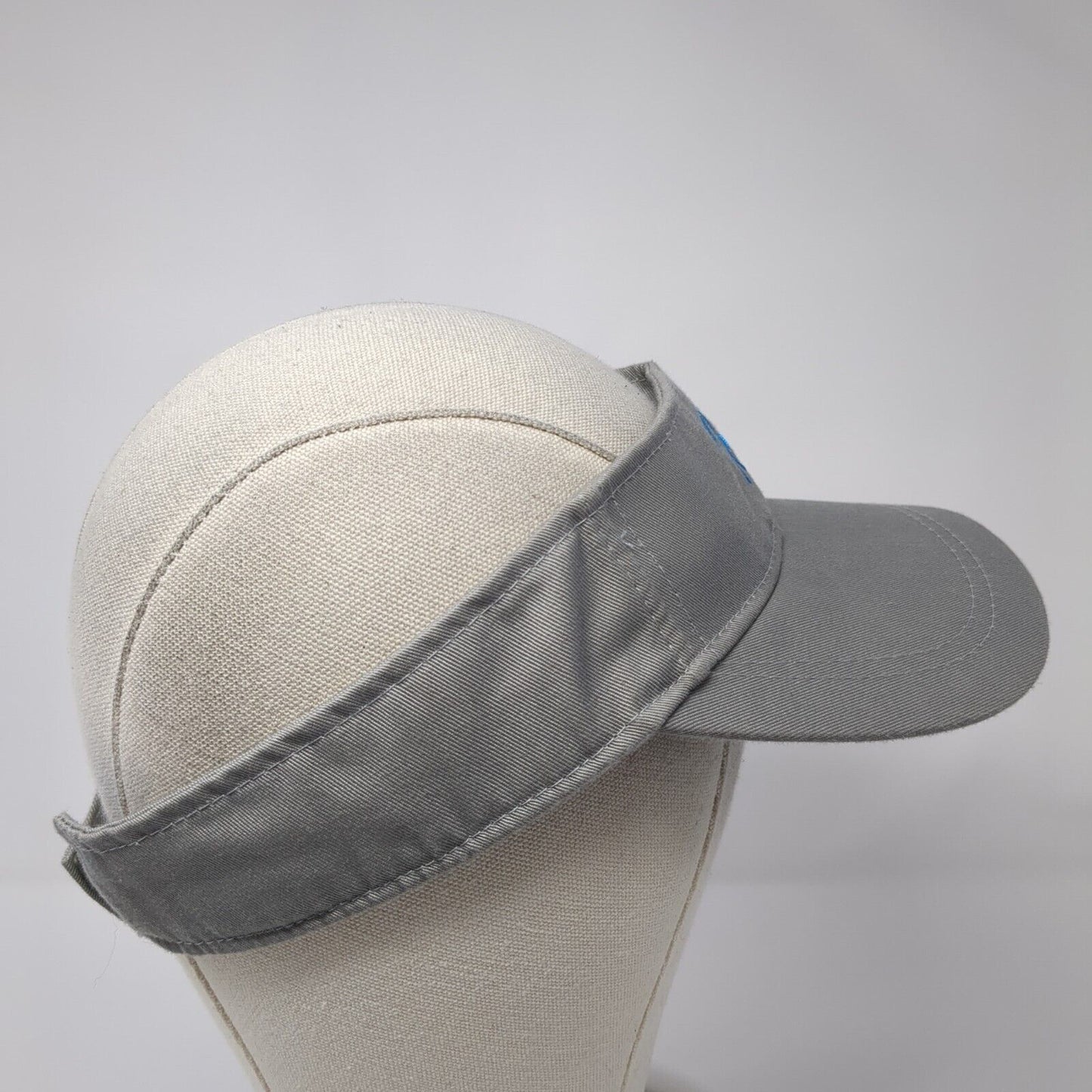 Letter H Strapback Golf Sun Visor Hat Gray One Size Adjustable Alleson Athletic