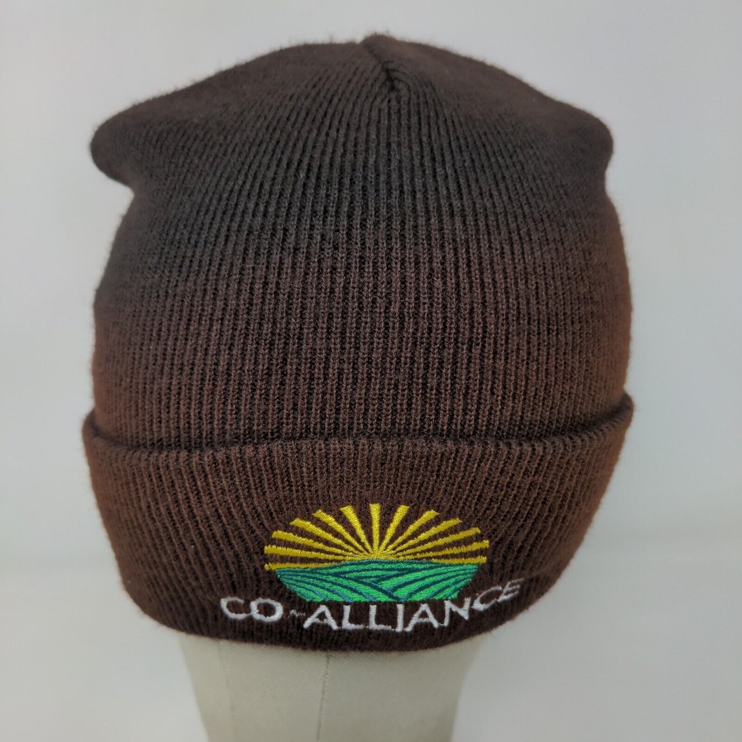 Richardson Men's Knit Beanie Hat Black Embroidered Co-Alliance Seeds Logo