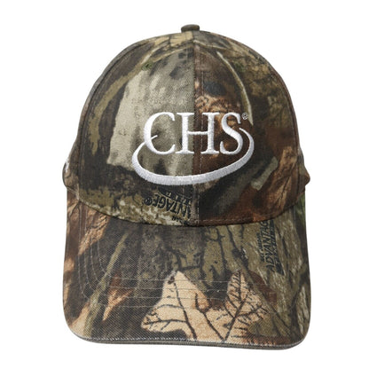 CHS Strapback Hat Camo One Size Bingham Cooperative Agronomy Hunting