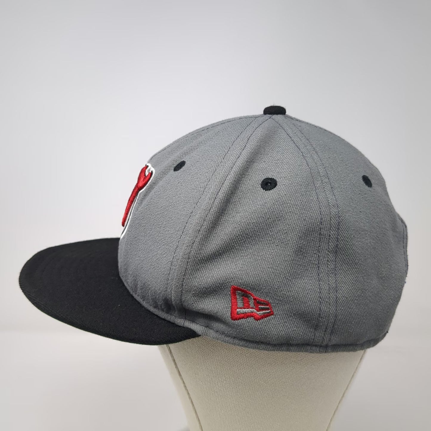 New Jersey Devils NHL New Era Snapback Hat Gray Black Red One Size Flat Brim