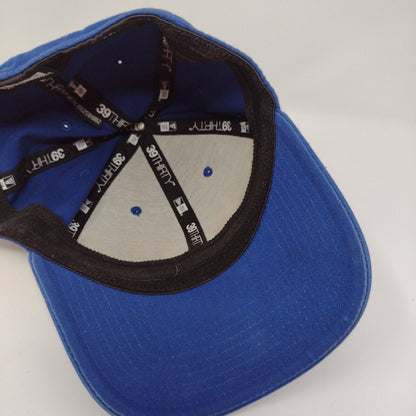 Quiksilver Fitted Hat Blue OSFM Embroidered Vented Holes 39Thirty New Era