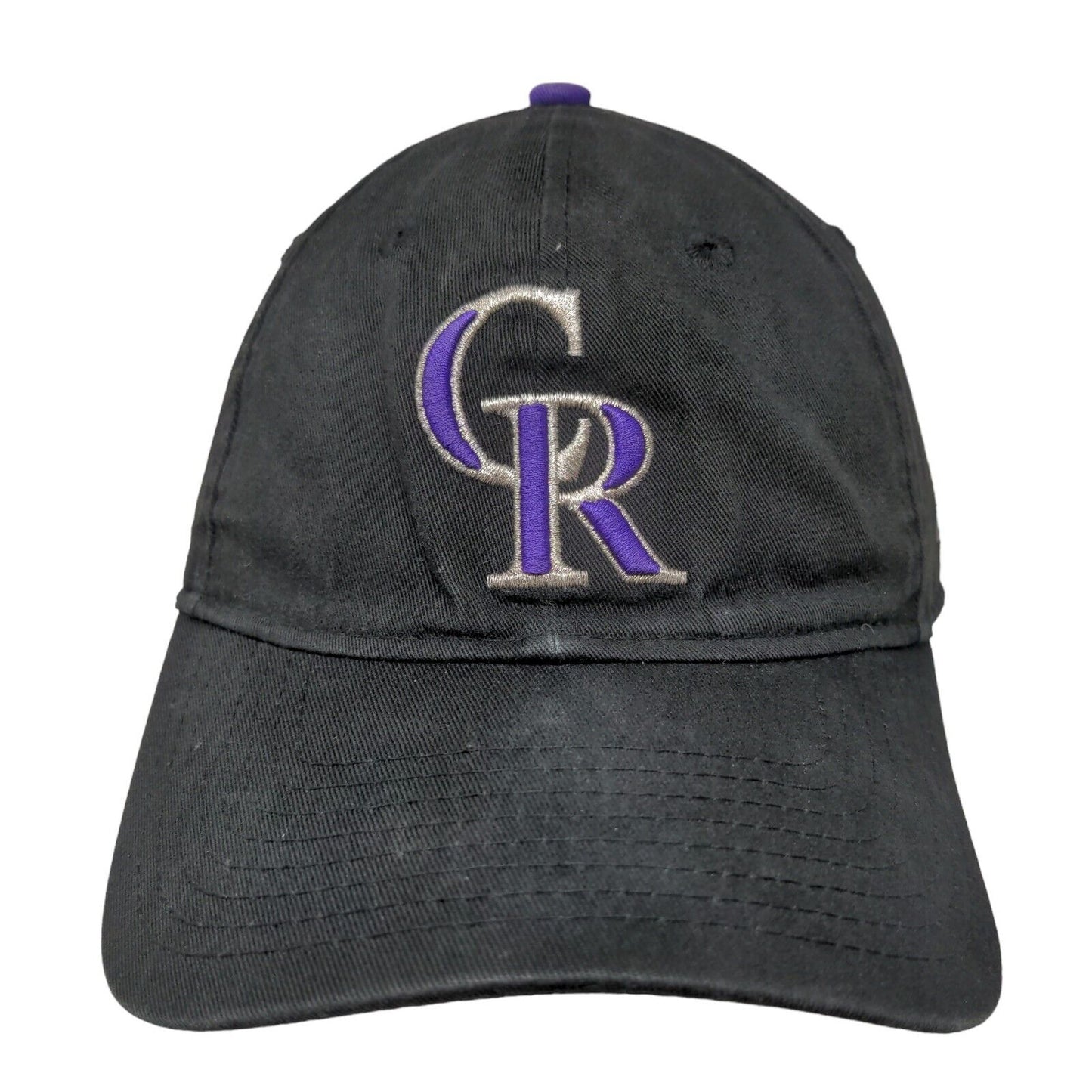New Era Men's Fitted Hat Black XL Embroidered Colorado Rockies Logo XL 49Forty