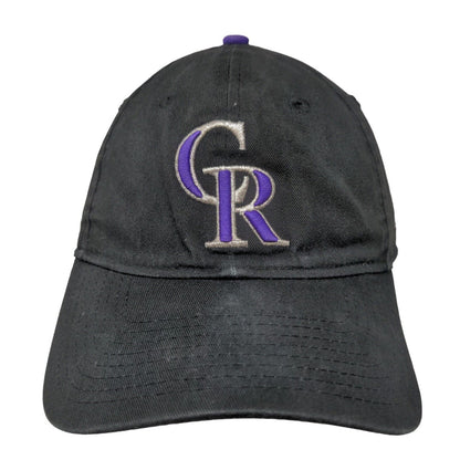 New Era Men's Fitted Hat Black XL Embroidered Colorado Rockies Logo XL 49Forty