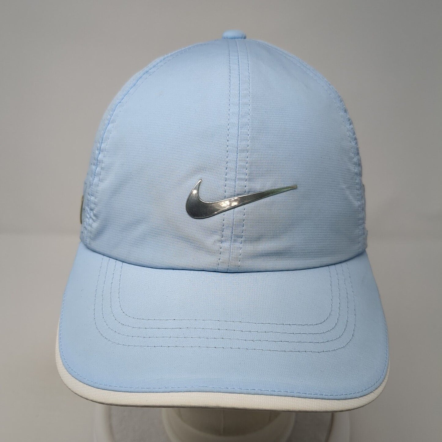Nike 20XI VRS Strapback Golf Hat Blue One Size Laser Cut Swoosh Outdoor
