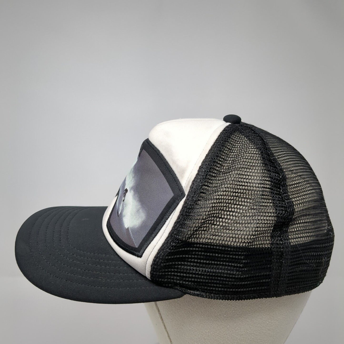 Bigtruck Snapback Trucker Hat Black 58cm Adjustable Mesh Back Polyester