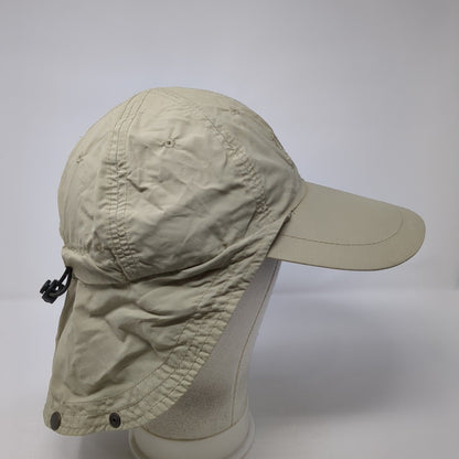 UNEXSO Grand Bahama Toggle Back Hat Tan One Size Adjustable Neck Flap