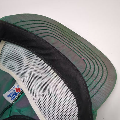 Wilsonart Iridescent Green Purple 5 Panel Snapback Hat OS Vintage Embroidered OS