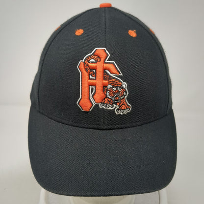 Team Star Classic Black Baseball Cap 7 1/2 Fitted Embroidered Tiger USA Hat