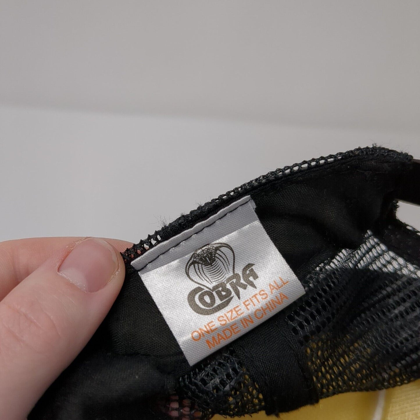 Eric May Band Snapback Rope Trucker Hat Black One Size Mesh Back Cobra