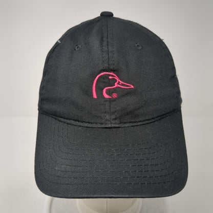 Ducks Unlimited Logo Strapback Hat Black One Size Embroidered 6 Panel