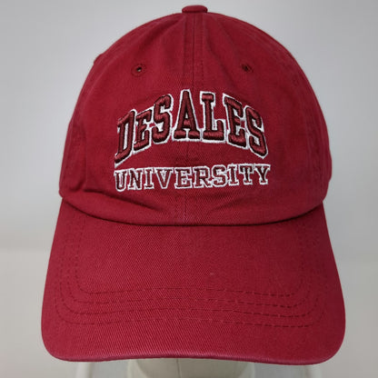ML Caps DeSales University Baseball Cap Red One Size Slideback Embroidered Hat