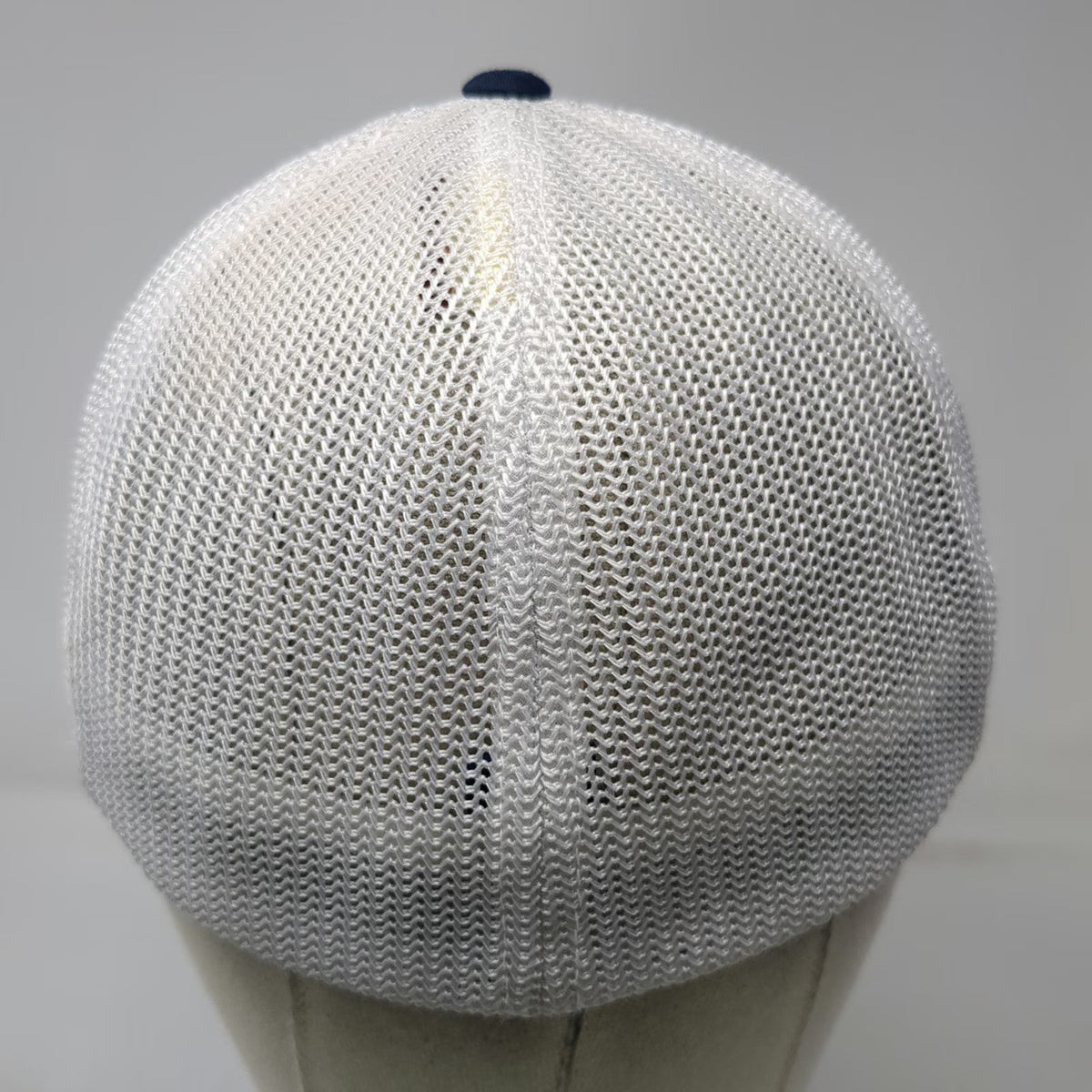 Port Authority Baseball Cap Blue White Red XL Mesh Back Flexfit Pond Hockey Hat