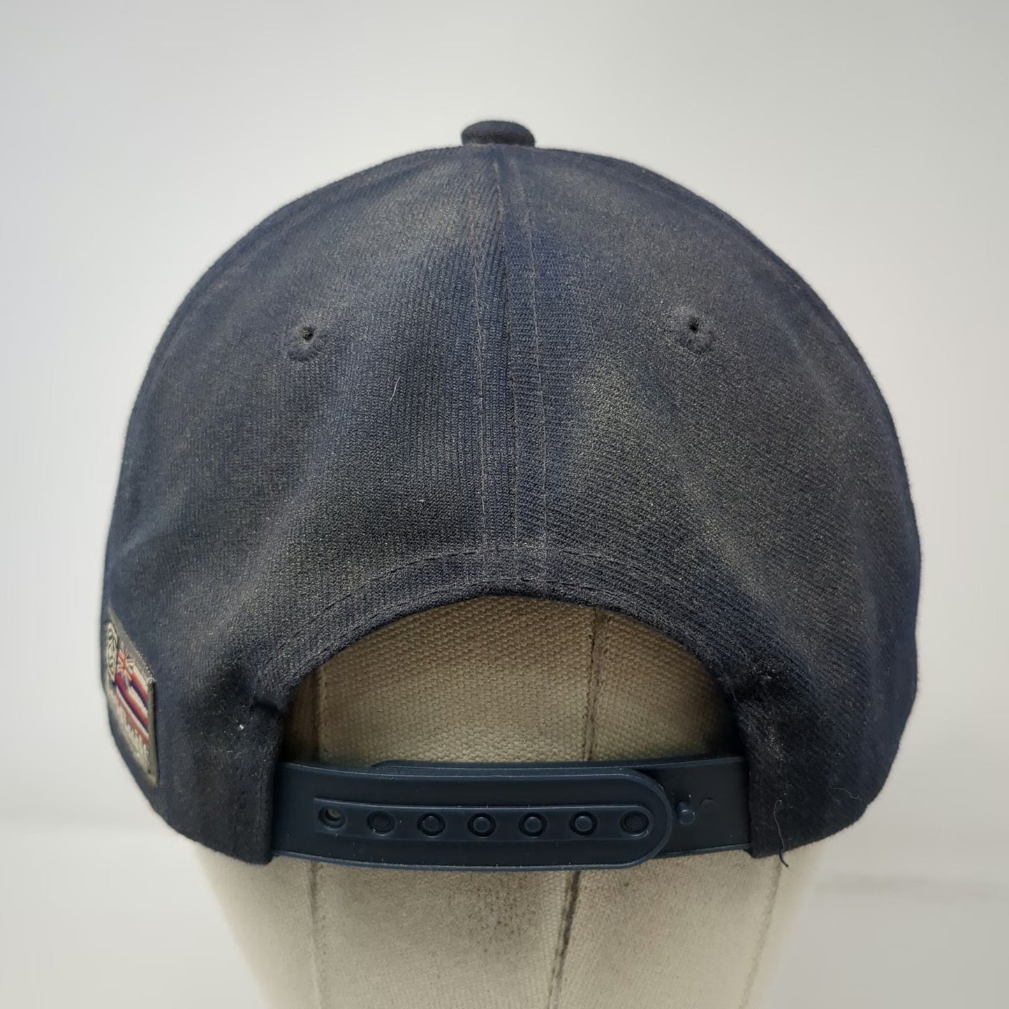 MauiBuilt Snapback Blue One Size Polyester Flat Brim Hawaii Flag Tonal Logo Hat