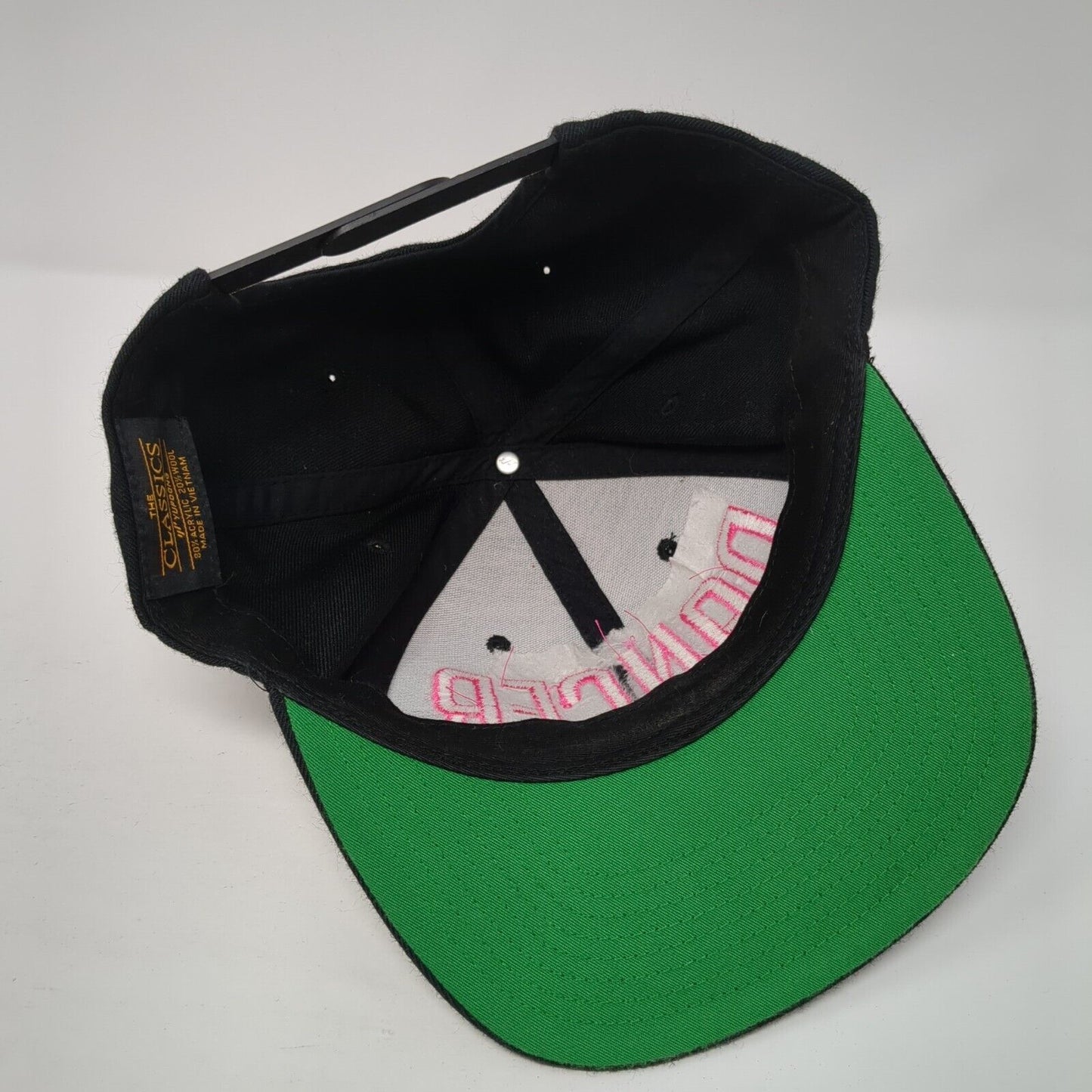 Dancer Snapback Hat Black One Size Adjustable The Classics Yupoong