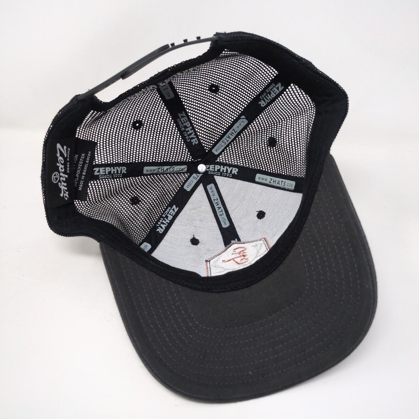 St. James Sporting Properties Snapback Trucker Hat Black One Size Zephyr