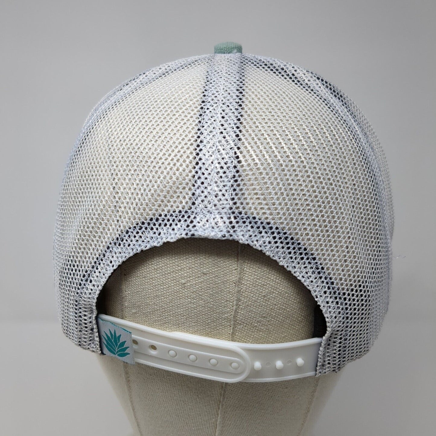 Adventure Begins Where The Road End Snapback Trucker Hat Green OS Mesh Back Rope