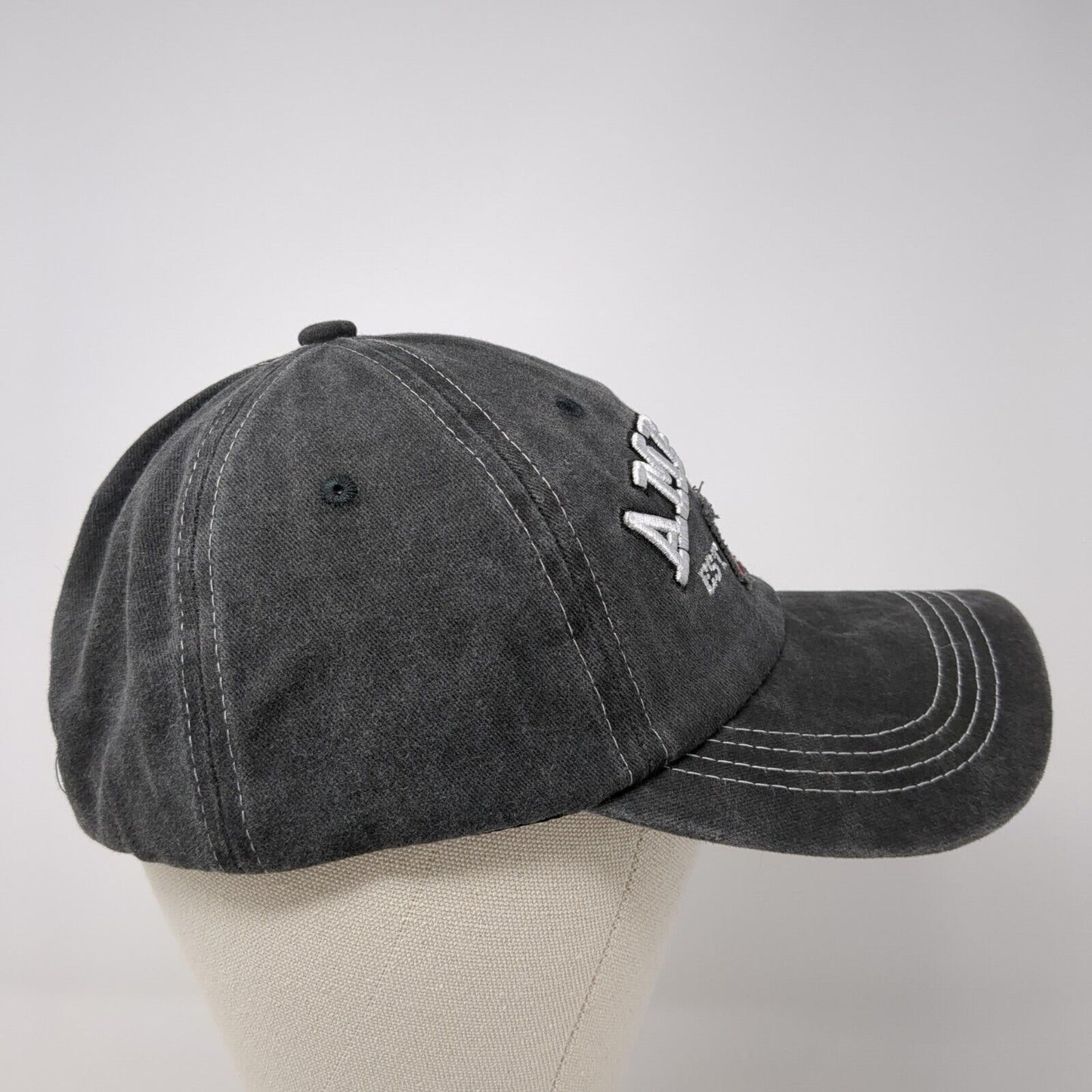 America Est 1776 Slideback Hat Gray One Size Adjustable Embroidered