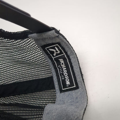 Richardson Trucker Hat Gray Black One Size Amalgamated Sugar Snapback Mesh Back