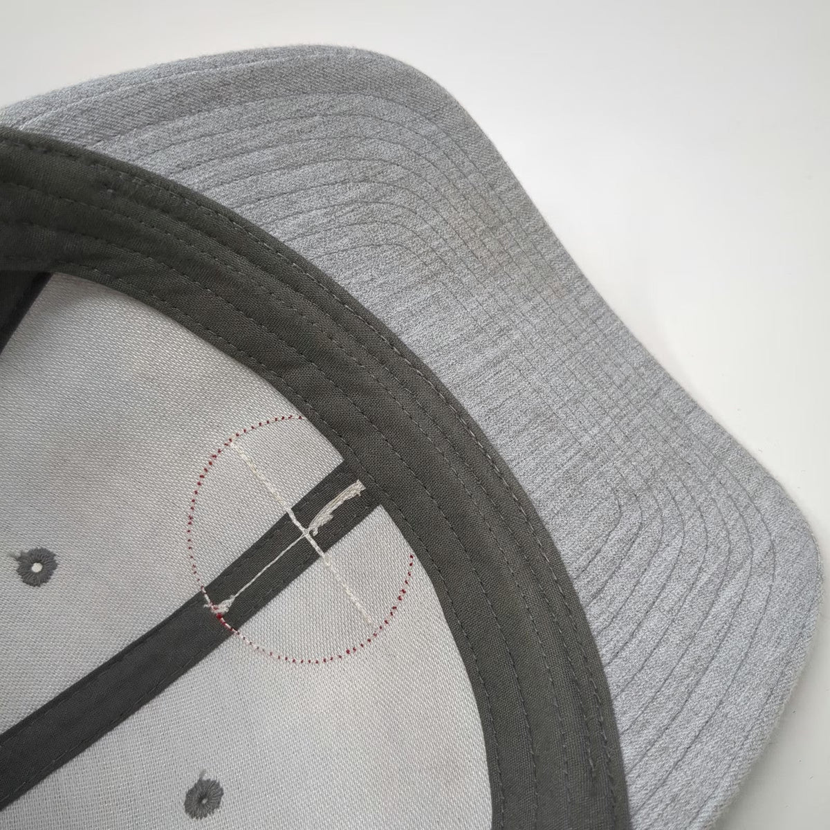Browning Trucker Hat Gray One Size Mesh Snapback Buckmark Logo Patch Red Rim