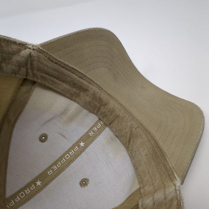 Propper Strapback Hat Tan One Size Adjustable Solid 6 Panel Vent Holes