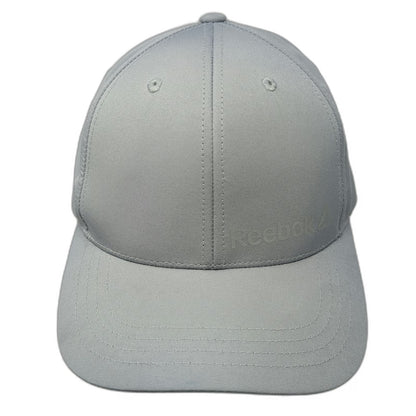 Reebok Baseball Cap Gray One Size Tonal Logo Performance Strapback Athletic Hat