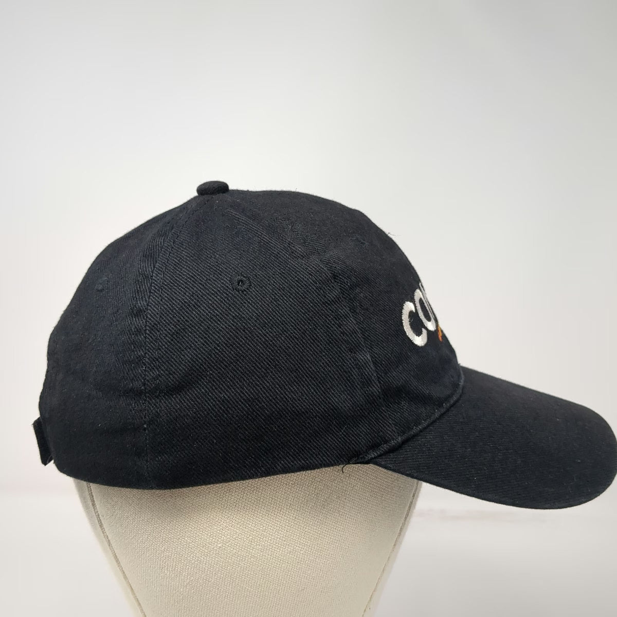 Baseball Cap Black Conan O'Brien TBS Talk Show Embroidered Logo Hat Vintage