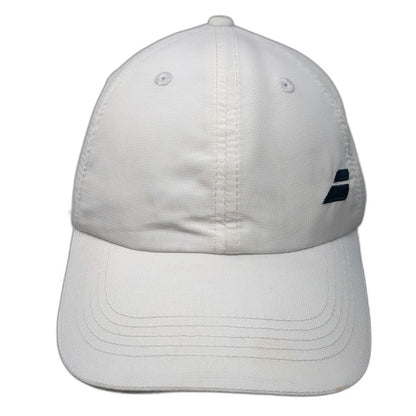 Babolat Baseball Cap White One Size Polyester Strapback Logo Pennant Tennis Hat