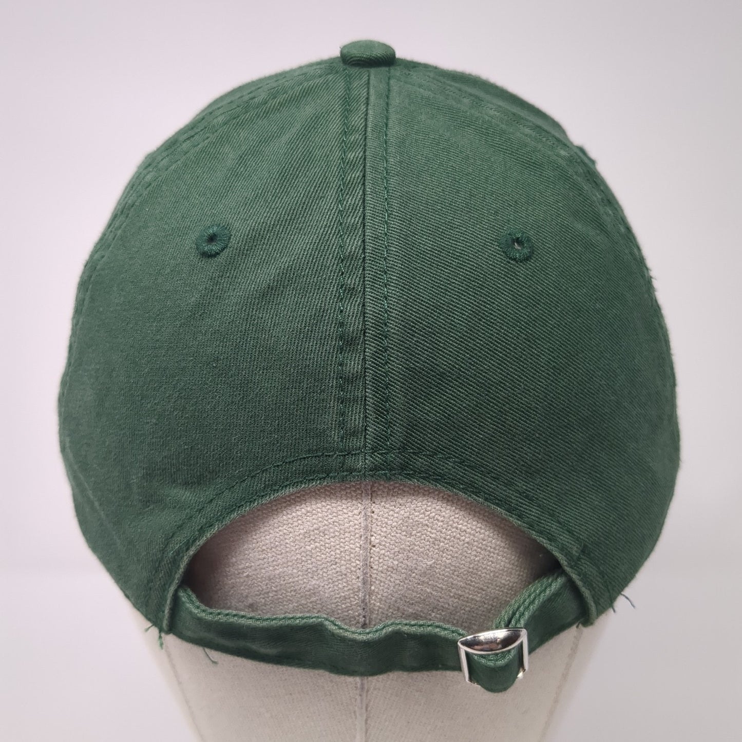 Happy Camper Baseball Cap Green One Size Adjustable 6 Panel Mighty Fine