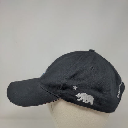 BMW Strapback Hat Black One Size Adjustable Embroidered 6 Panel Vantage