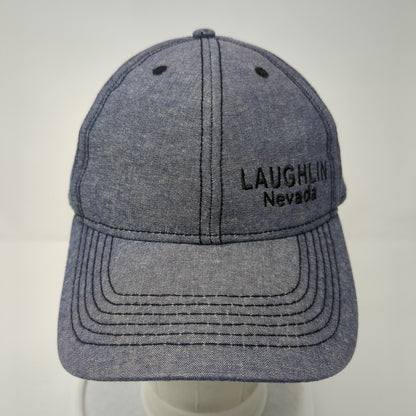 Laughlin Nevada Strapback Hat Blue One Size Adjustable Embroidered