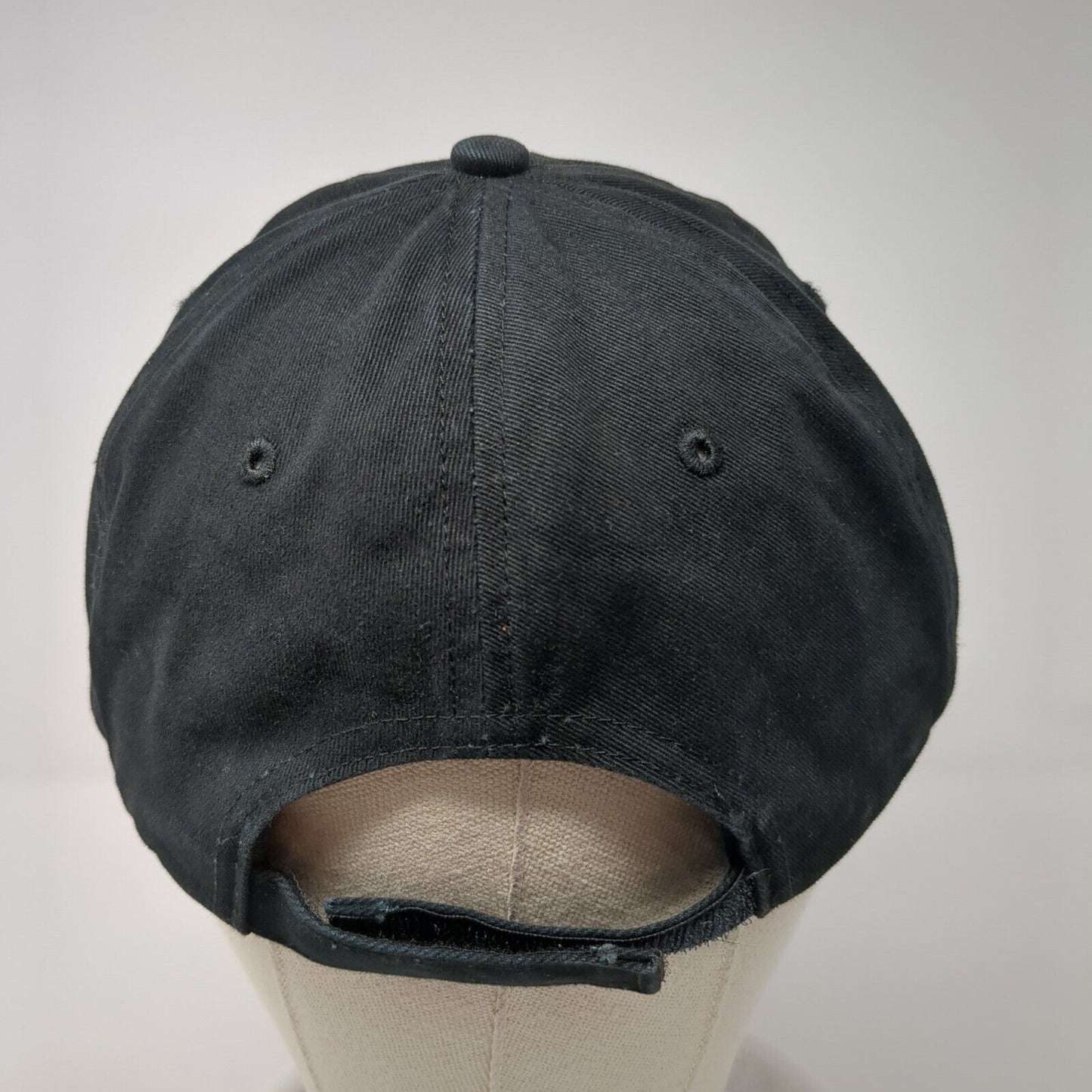 SeaWorld Strapback Hat Black One Size Solid Adjustable Embroidered