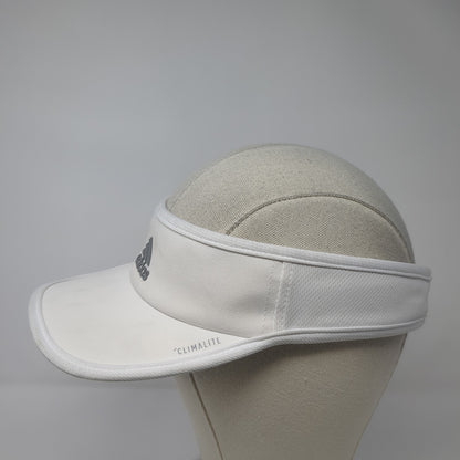 Adidas Climalite Sun Visor Hat White One Size Adjustable Strap Lightweight