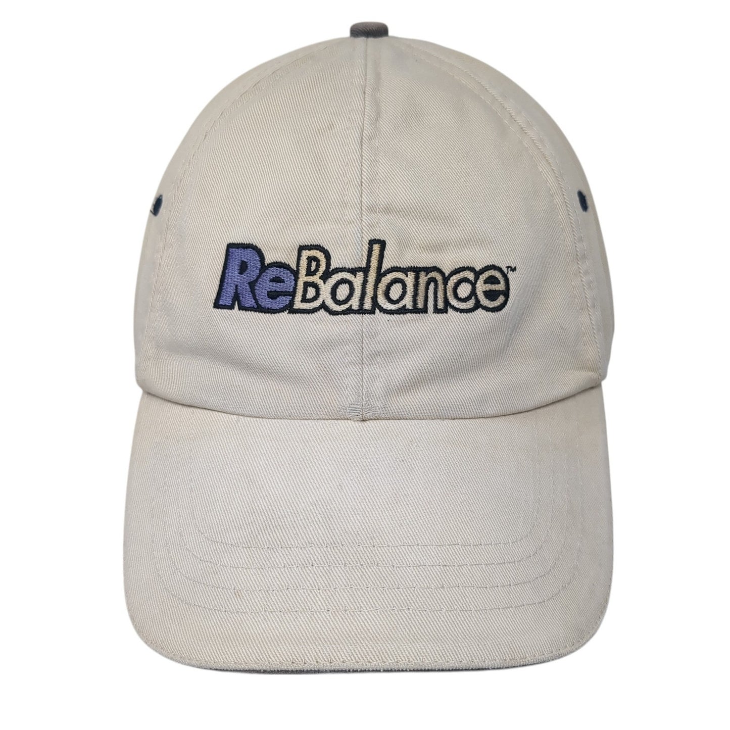 Rebalance Baseball Cap Beige One Size Adjustable Embroidered Vitronic 4 Seasons
