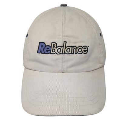 Rebalance Baseball Cap Beige One Size Adjustable Embroidered Vitronic 4 Seasons