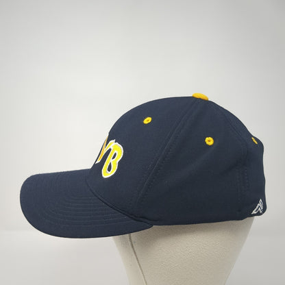 MYB Fitted Baseball Cap Blue 7 3/8 Embroidered 6 Panel 498F Pacific Headwear